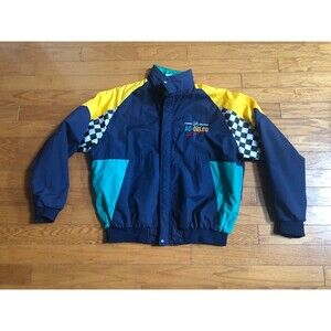 Vintage 1990s AC-DELCO Racing Windbreaker Jacket  XL Made IN USA